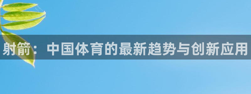 欧亿体育官方正版app娱乐首页官网下载:射箭:中国体育的最新